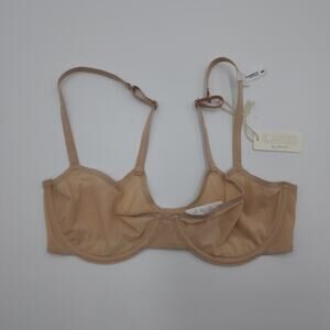 Aerie SMOOTHEZ Unlined Balconette Bra in Sand Size 34C